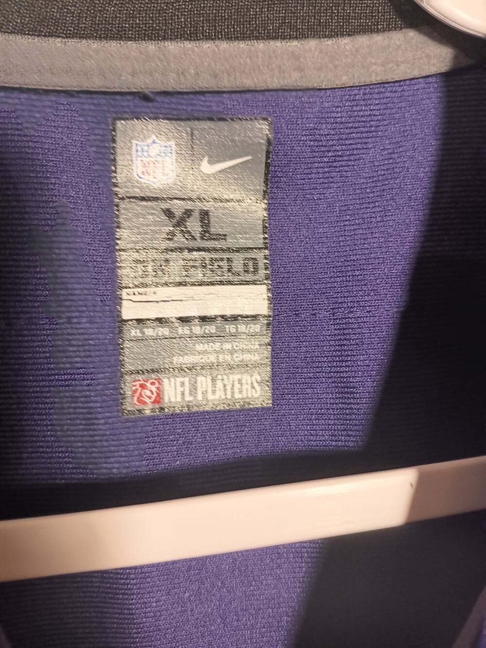 Ravens Ray Lewis #52 XL Youth Nike NFL Super Bowl Jersey Baltimore Ravens - Picture 4 of 6